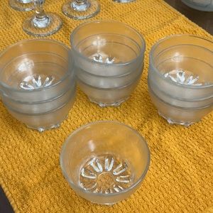 10 Piece glass Custard/dip cups